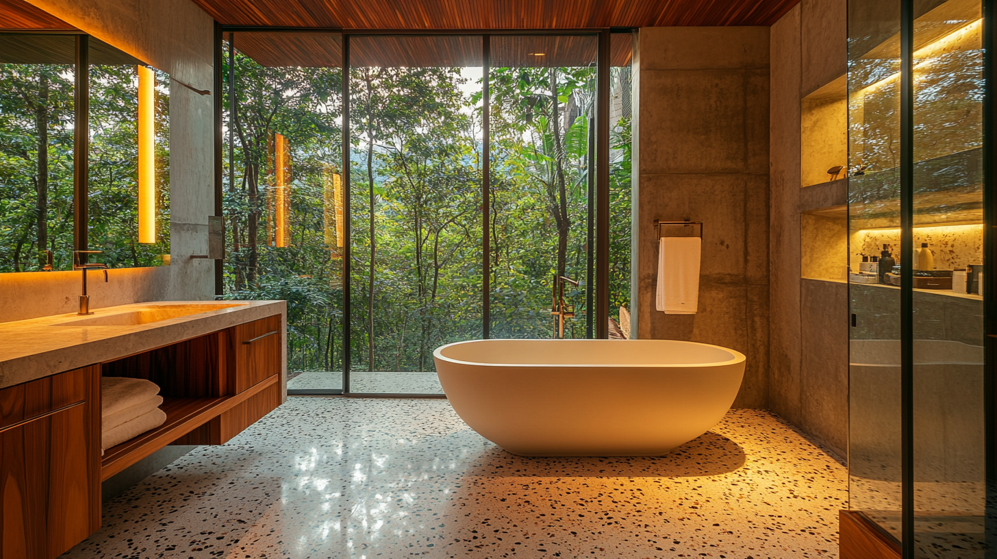 luisina2498_A_luxury_modern_bathroom_with_large_terrazzo_tiles__e23fb62d-35e2-449f-8c94-c209bda603df